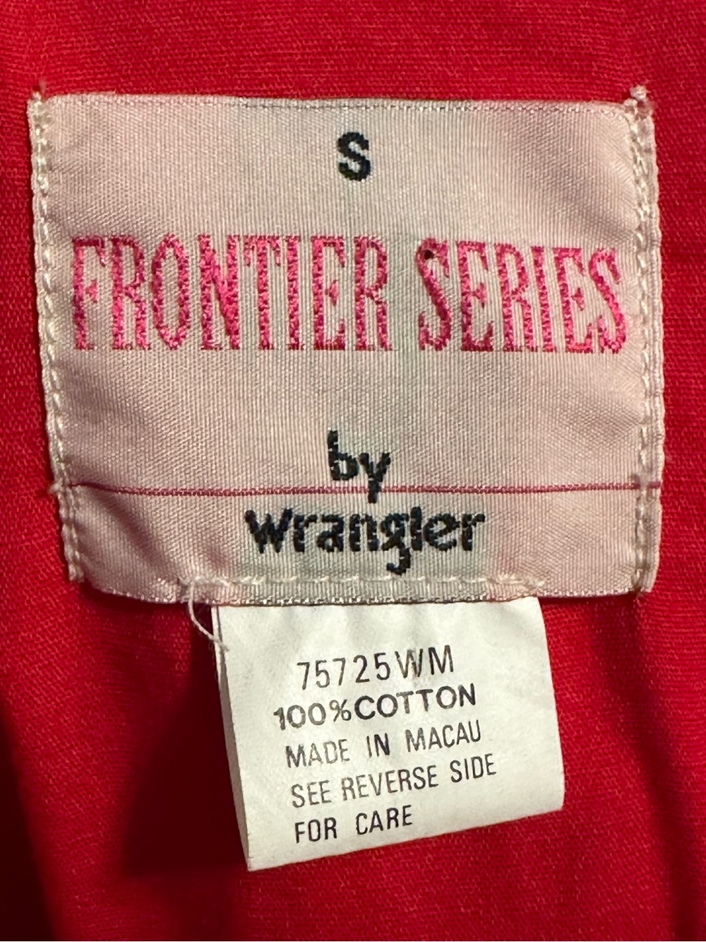 Vintage Wrangler Frontier Series Aztec Western Buttondown Shirt XS Rodeo Cowgirl - Picture 10 of 11